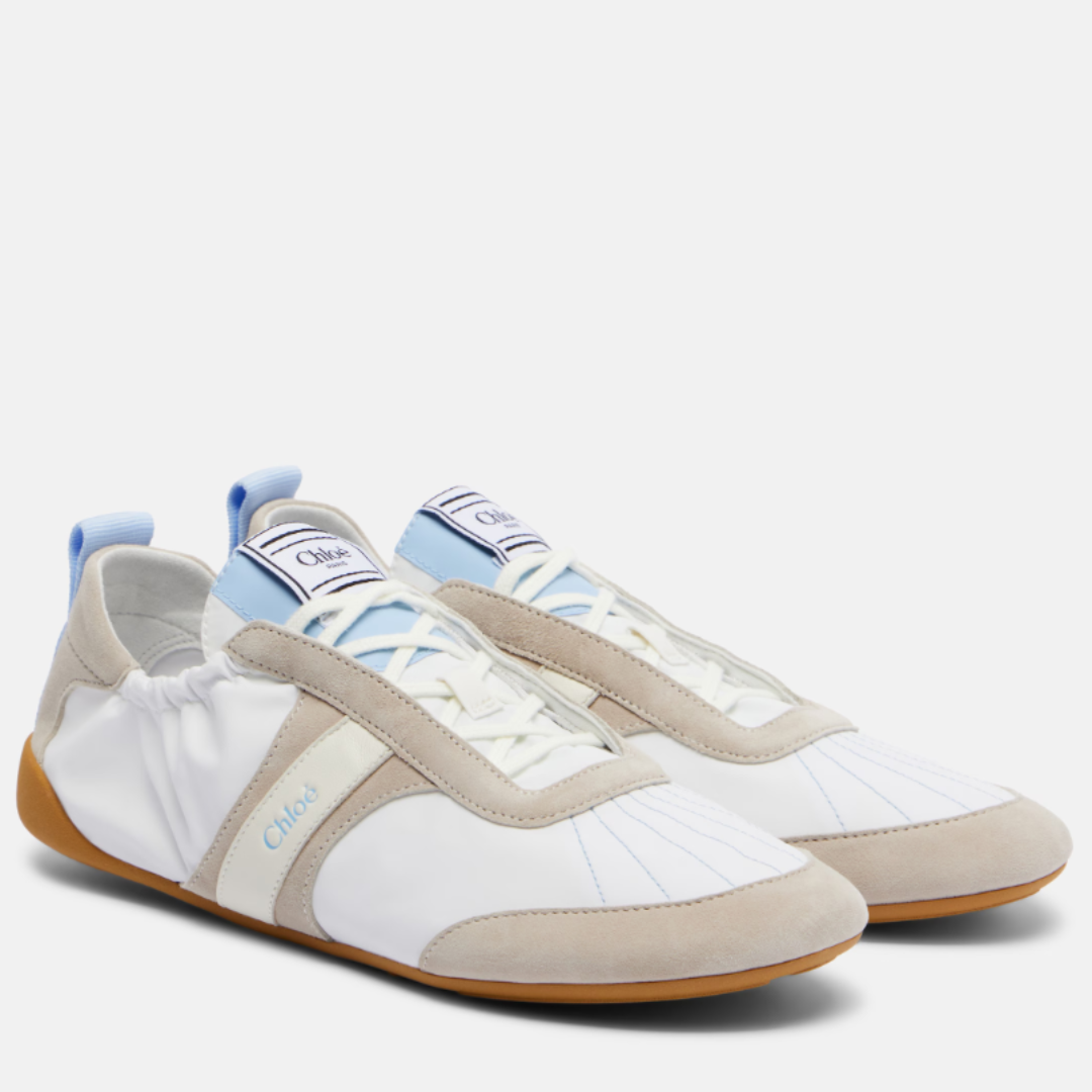 Chloé Kick Sneakers Albastru Ciel